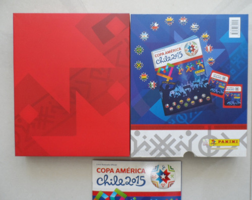 Álbum Figurinhas Copa América 2015 E Box Caixa Premium - Panini Completo Colado Capa Mole (Usado)