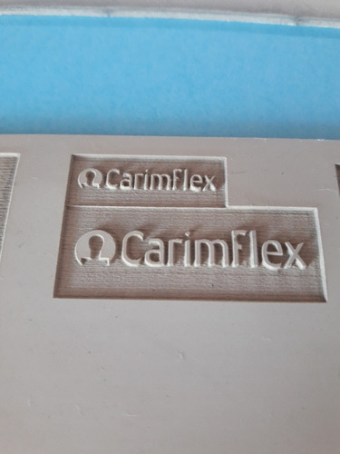 Borracha Para Carimbos Gravação A Laser -cf300 (cor Bege) Tinta Bege