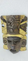 Comprar Máscara De Madera 20cm Artesanía Maya Prehispánica