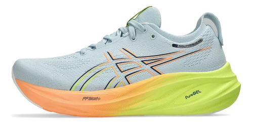 Tenis Asics Nimbus 26 Mujer Running Textil Cordones B743750 Goma Estándar