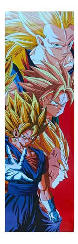 Dragon Ball Set A De 4 Posters Largos Plastificado Goku 82cm