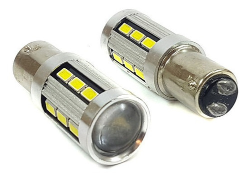 Lampara S25 18 Led Blanca Bay15d 2 Polo Canbus 12v 24v X2un.