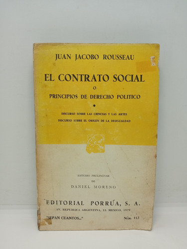 El Contrato Social - Juan Jacobo Rousseau - Filosofía