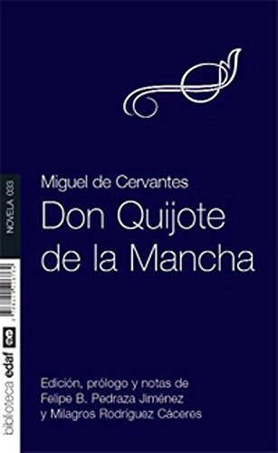 Libro Don Quijote De La Mancha (biblioteca Edaf Novela 33) -