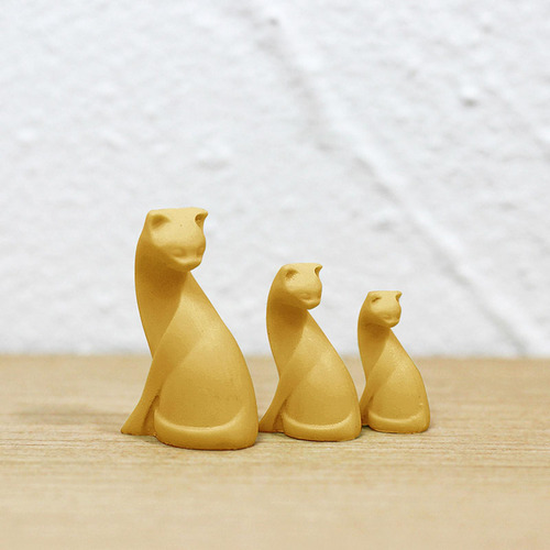 3 Figura De Gato En Miniatura 1/12, Estatua Coleccionable