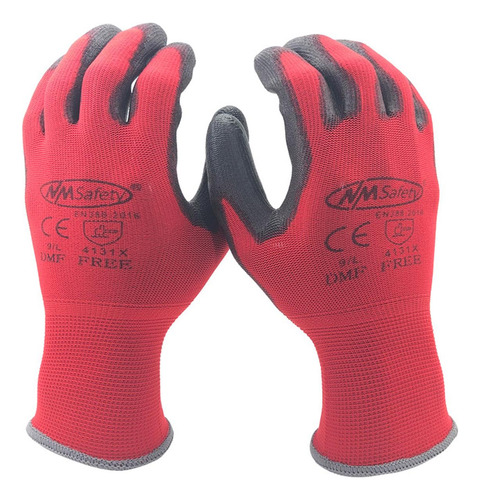 Guantes Rojos Para Cortar Metales, Mxgor-007, 2 Pares, M, Ro
