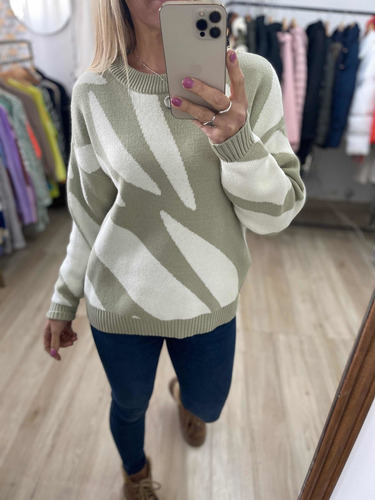 Sweater Acebrado Mujer The Big Shop