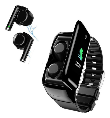 2in1 M7 Bluetooth Smart Watch Con Auriculares Fitness