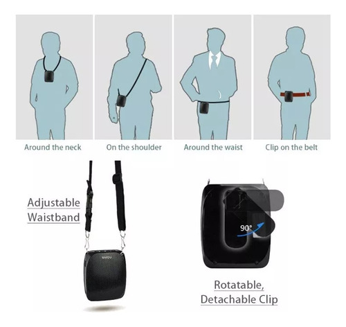 Altavoz De Micrófono Amplificador De Voz Clase Shidu