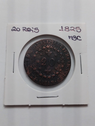 Moeda Cobre 20 Reis Ano 1825 R Mbc Lote 4166