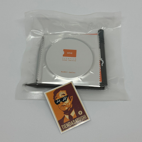 Hodlr One Titanium. Sistema De Backup De Frases En Titanium