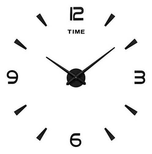 Aililife Reloj De Pared 3d Diy, Adhesivo Decorativo, Espejo 