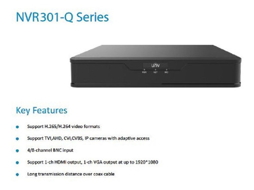 Kit Grabador Nvr301-04q +4 Camaras +hdd+fuente De Poder
