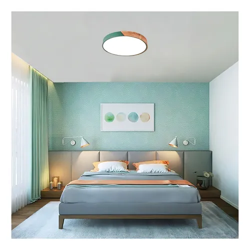 Serlux Panel LED Redondo Cerchio 18W Unidad 1 220V Verde Verde 3000 K