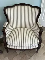 Comprar Sillón Clásico Luis Xvi Francés 2 Piezas Marrón