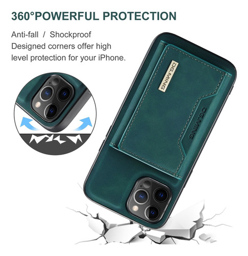 Capa Traseira Magnética Dg.ming Para iPhone 12/12 Pro