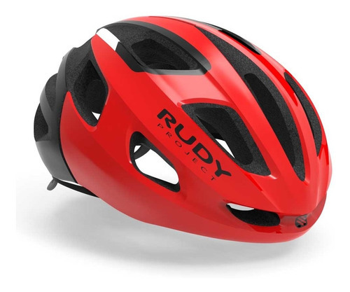 Capacete Rudy Project Strym Vermelho E Preto In Mold 21 Tamanho P-M