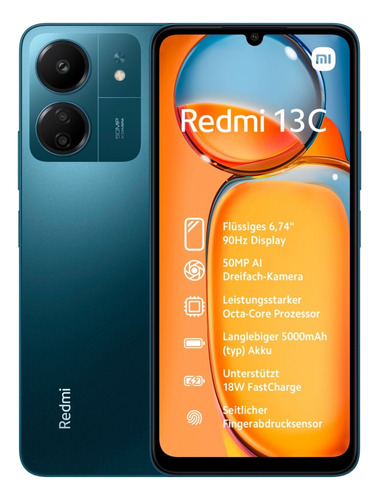 Xiaomi Redmi 13c Dual Sim 128 Gb Navy Blue 4 Gb Ram