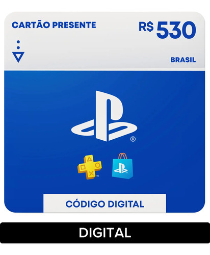 Sony PlayStation Store Gift Card R$ 530 (Digital)