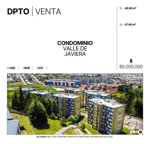 Departamento En Venta - Condominio Valle De Javiera