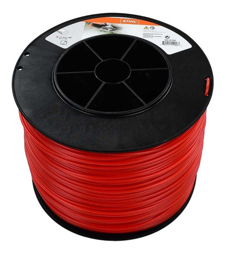 Hilo De Corte Redondo 2.7 Mm Nylon Stihl 0000 930 2289 Rollo Color Rojo