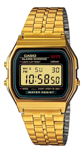 Reloj Casio Vintage Unisex Digital A159WGEA-1df Dorado