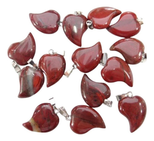 Collar Con Corazón De Piedras Varias Modelo 3