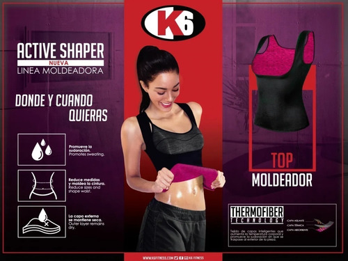Imagen 3 de 4 de Top Moldeador K6 Active Shaper De Neopreno