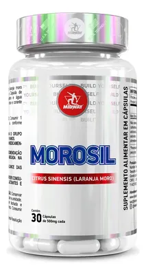 Morosil 30 Cápsulas Midway Suplemento com Citrus Sinensis Sem Glúten 500mg