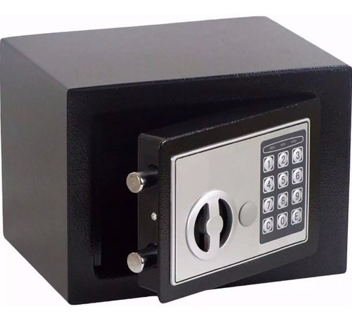 Imagem 1 de 6 de Mini Cofre Eletrônico Digital De Aço Com Senha E Chave