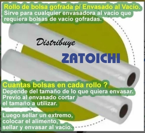 Rollos De Bolsas Para Envasadora Al Vacío / Pack De Repuesto