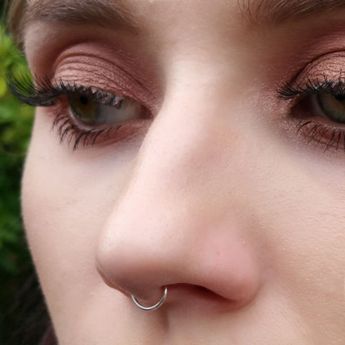 Falso Aro Nariz Clip 20g 925 Falso Aro De Piercing De N...
