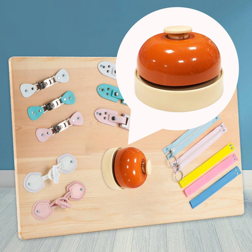 P 3x Montessori Toy Sensory Busy Boards Accesorios Campana