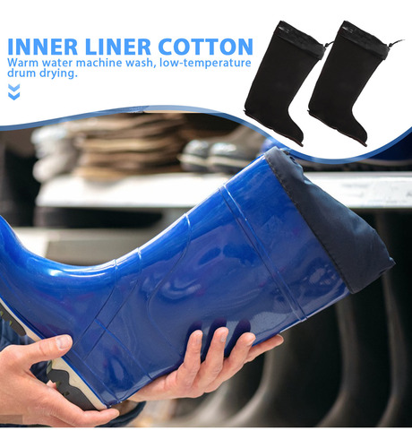 1 Par De Calcetines Térmicos De Felpa Y Cálidos Para Botas