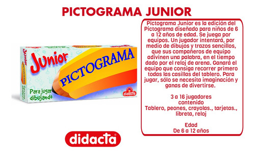 Juego Educativo Didacta Pictograma Junior