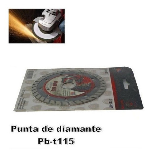 Disco Corte Punta De Diamante Herramienta Concreto 4.5