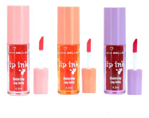 Pack De 3 Tintas Lip Ink 4.5ml Cada 1 Max Belleza 