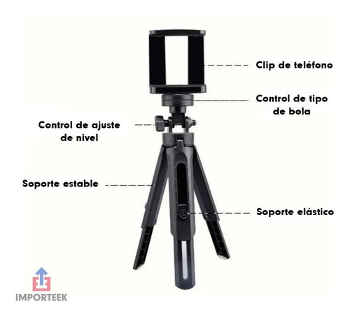 . Soporte Tripie Celular Adaptador Base Camara Universal 360