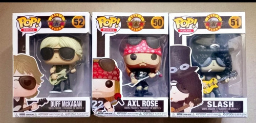 Muñecos Funko Pop Rocks #50 #51 #52 Originals 100% Nuevs