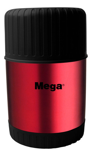 Termo De Comida Marca Magnum Steel 0,75 Lts Acero Rojo