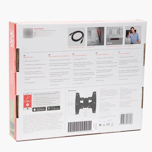 Soporte Television Con Inclinación Bk4221 19-43 One For All