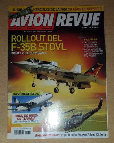 Revista Avión Revue Internacional N°98 Marzo De 2008