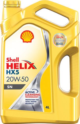 Aceite De Motor Shell Helix Hx5 Sn 20w50 4 Litros