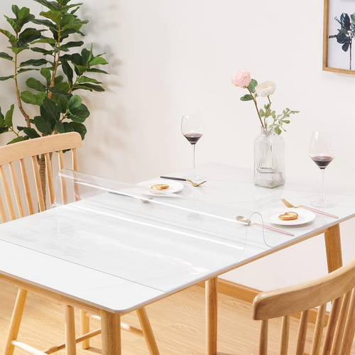 Leffora 24 X 40 Pulgadas Protector De Mesa Transparente, ...