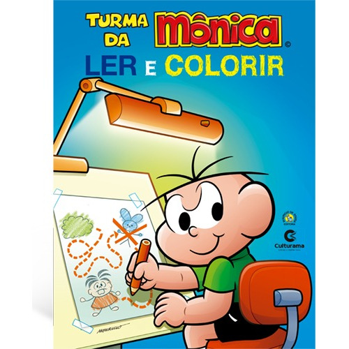 Revista Gigante Ler E Colorir Turma Da Mônica Cebolinha
