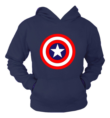 Sudadera Capitán America Super Héroe Hoodie Adultos / Niños