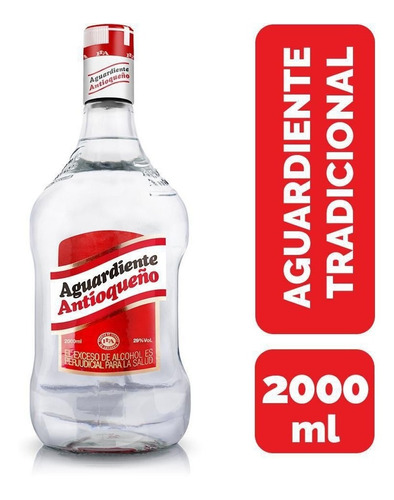 Garrafa De Aguardiente Rojo2000