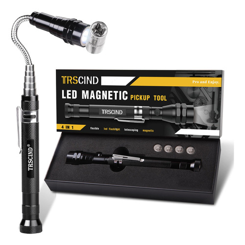 Linterna Magnética Extensible Trscind Con Led Y Base Fuerte