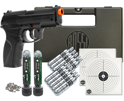 Pistola C11 4.5mm Com Maleta + Munições + 10 Co2 12g + Alvos