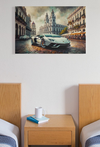 Cuadro Mural Canvas Lamborghini Urbano 50 X 60 